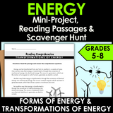 Forms of Energy Activities | Types of Energy | Transformations of Energy Project